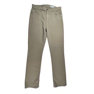 AG MARI Slim Straight Mens 31R Khaki Cotton Stretch Pants Casual
